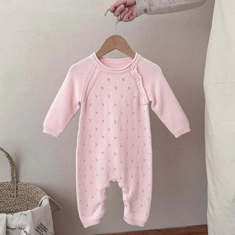 Princess Knitted Jumpsuit for Baby Girls
